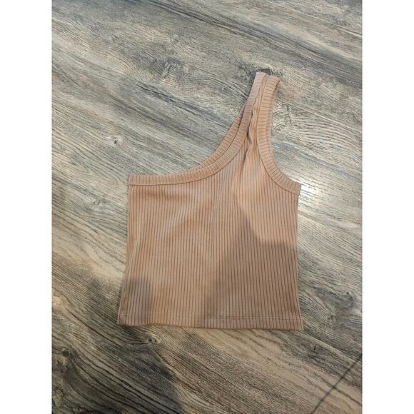 Forever 21 tan top Create sz small - Picture 2 of 3